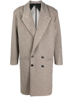 Vlněný kabát Gcds šedý