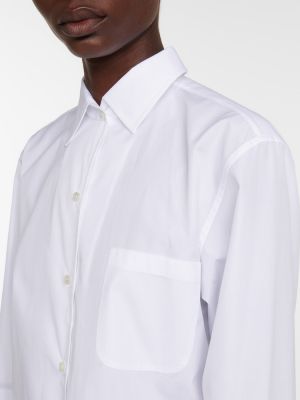 Bavlnená košeľa Loro Piana biela