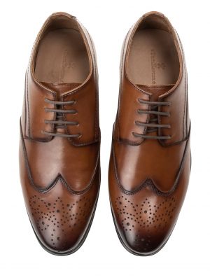 Ilgaauliai batai su raišteliais Dreimaster Klassik ruda