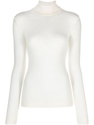 Вълнен пуловер Ermanno Firenze бяло
