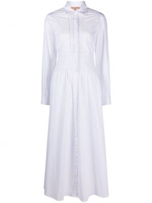 Bavlnené košeľové šaty Ermanno Scervino biela