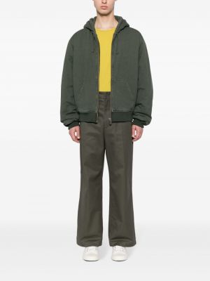 Kapučdžemperis ar rāvējslēdzēju Holzweiler zaļš