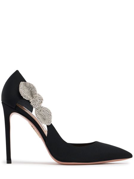 Pumps med rosetter Aquazzura svart