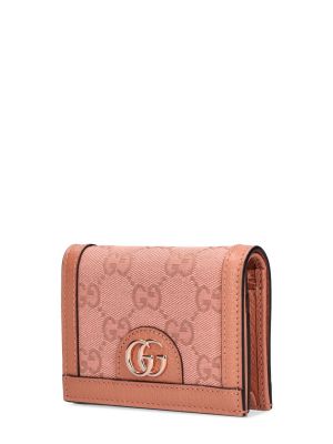 Bőr pénztárca Gucci rózsaszín