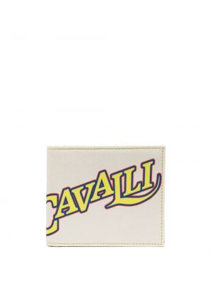 Peňaženka s potlačou Roberto Cavalli biela