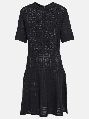 Жакардова рокля Givenchy черно