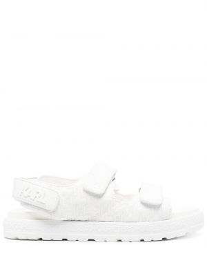 Sandaler med remmar med slingback Karl Lagerfeld vit