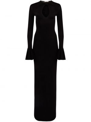 Robe longue ajusté Nina Ricci noir