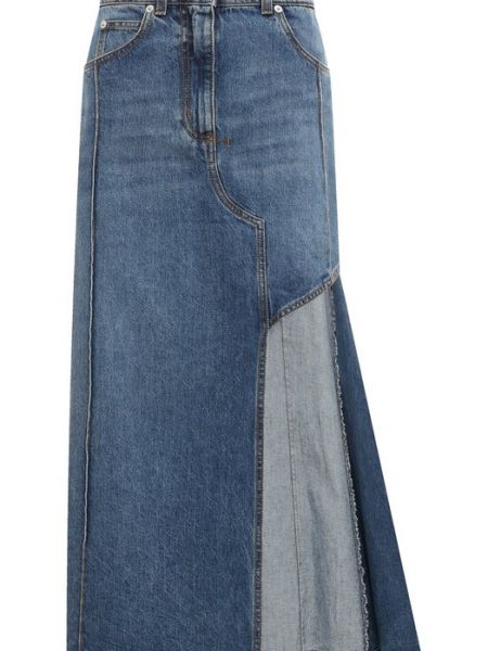 Синяя джинсовая юбка Alexander Mcqueen