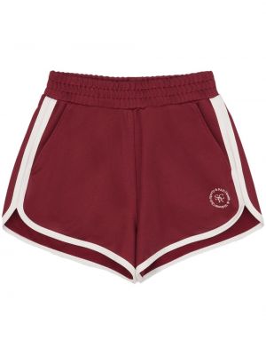 Shorts de sport à imprimé Sporty & Rich rouge