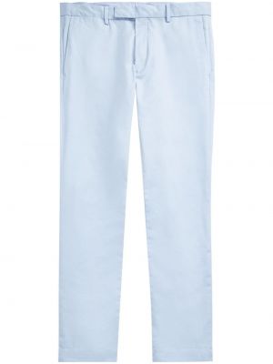 Pantaloni chino ricamati a righe a righe Polo Ralph Lauren blu