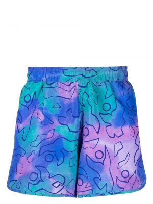 Pantaloni scurți cu imagine cu imprimeu abstract Marant
