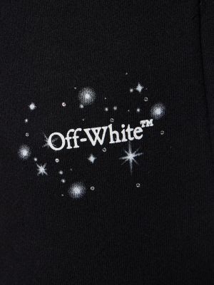 Pantaloni sport din bumbac cu stele cu talie joasă Off-white