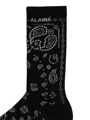 Calcetines de algodón Alanui negro