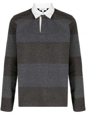 Polo a righe Norse Projects marrone