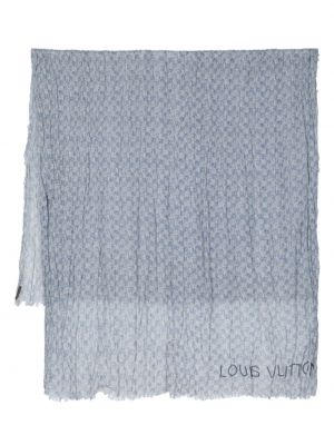 Bavlnený ľanový šál s potlačou Louis Vuitton Pre-owned