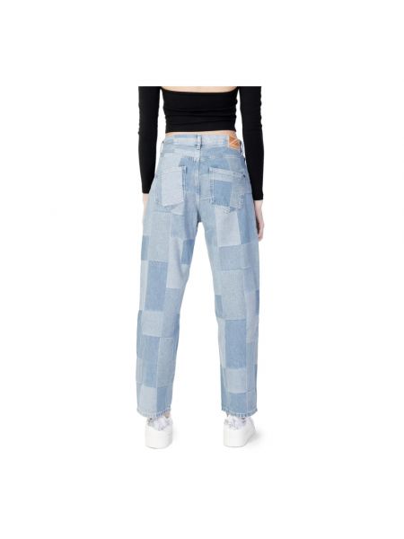 Proste jeansy relaxed fit w kratkę Pepe Jeans