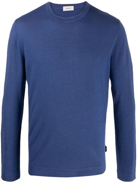 Jersey de punto de tela jersey Z Zegna azul