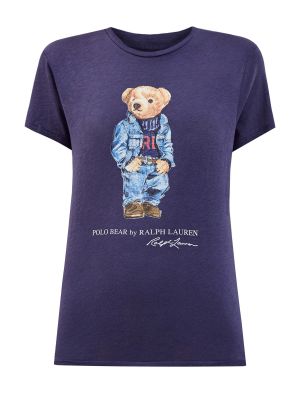 Хлопковая футболка с аппликацией Polo Ralph Lauren