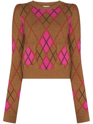 Pull à motif argyle Ganni