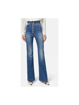 Jeans a zampa Elisabetta Franchi blu