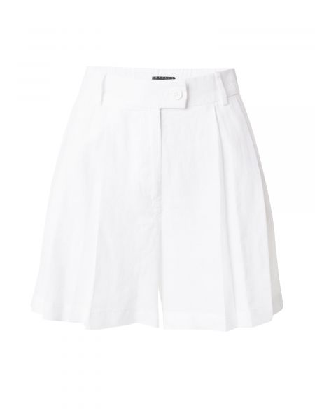 Pantaloni plissettati Sisley bianco