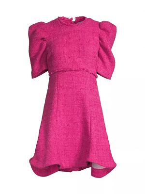 Твидовое расклешенное платье Likely розовое