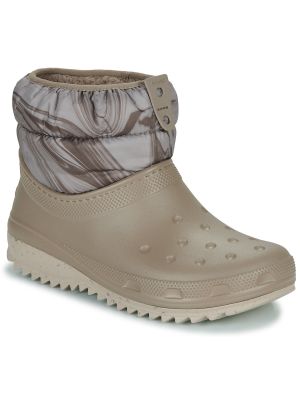 Zimní kotníkové boty Crocs béžové