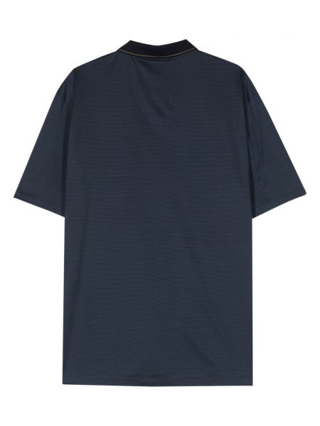 Medvilninis polo marškinėliai Corneliani mėlyna