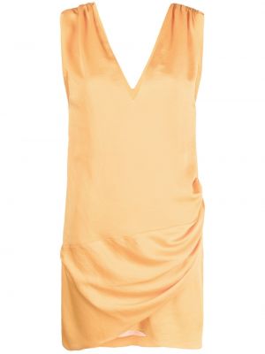 Мини рокля без ръкави с v-образно деколте Iro оранжево