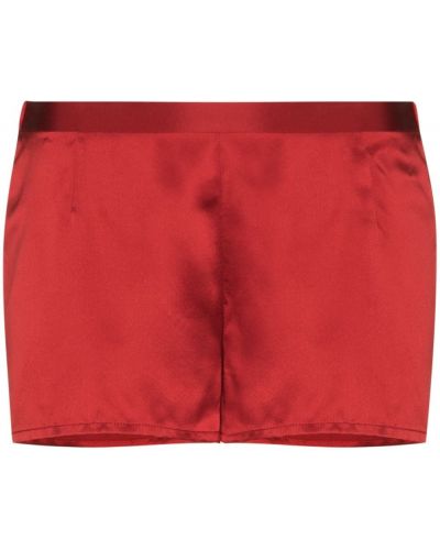 Pantalones cortos con perlas La Perla rojo