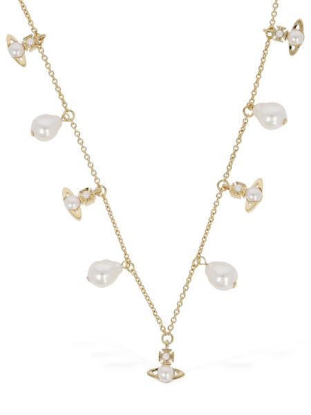 Colier cu perle Vivienne Westwood auriu