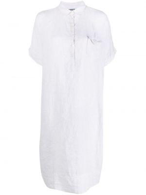 Λινή μίντι φόρεμα Kristensen Du Nord λευκό