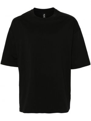 Kokvilnas t-krekls Thom Krom melns