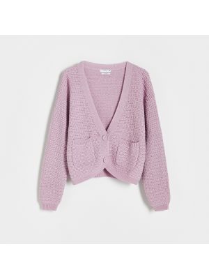 Krótki sweter Reserved - fioletowy