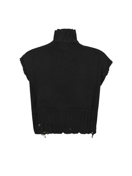 Jersey cuello alto con cuello alto de tela jersey Marni negro