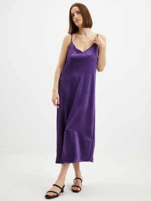 Saténové šaty Only fialová