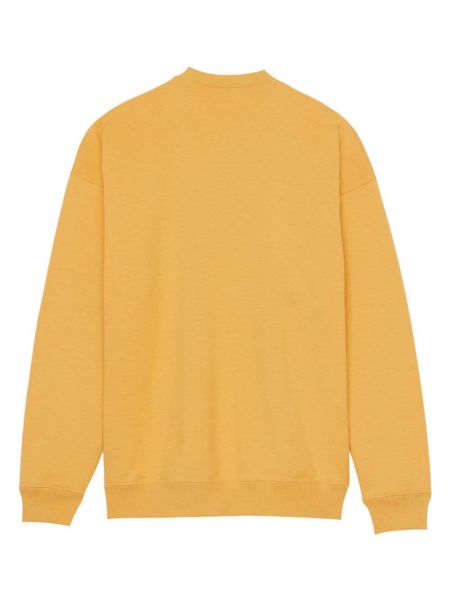 Sweatshirt aus baumwoll mit print Saint Laurent gelb