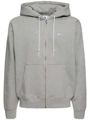 Hoodie en coton Nike gris