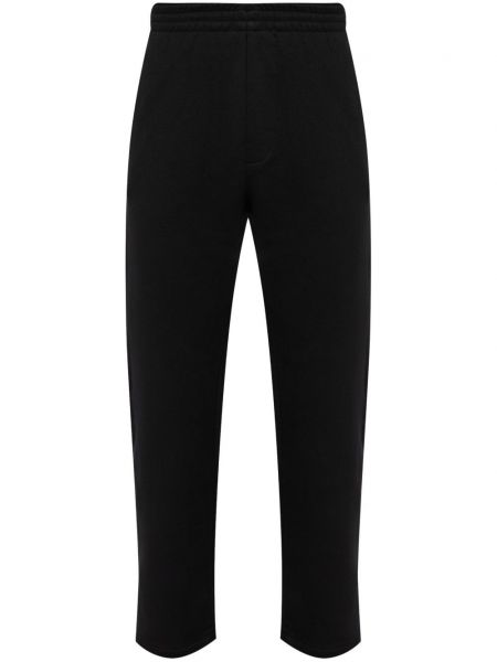 Βαμβακερό παντελόνι με ίσιο πόδι με σχέδιο Dsquared2 μαύρο
