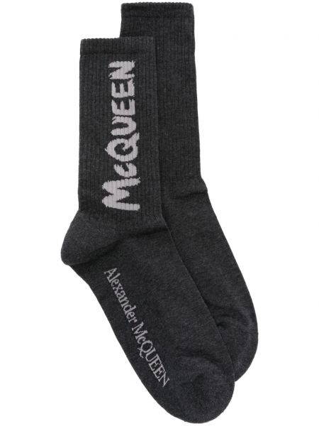 Socken Alexander Mcqueen grau