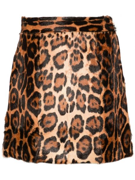 Leopar baskılı mini etek Blumarine