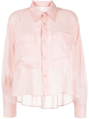 Памучна риза Izzue розово