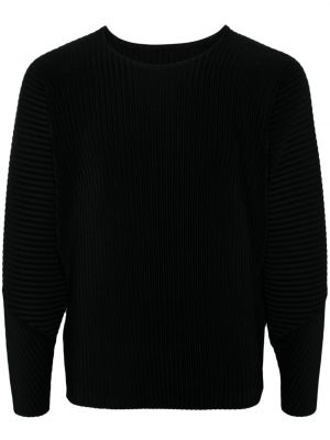 Tricou plisat Homme Plisse Issey Miyake negru