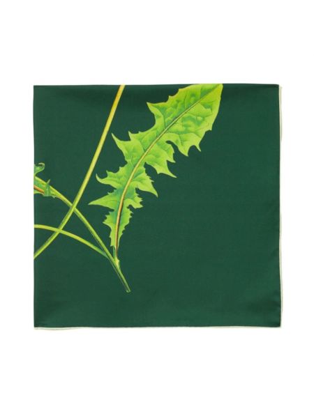Bufanda de seda con estampado Burberry verde