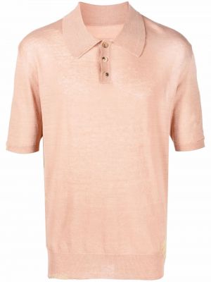 Polo marškinėliai Maison Margiela rožinė