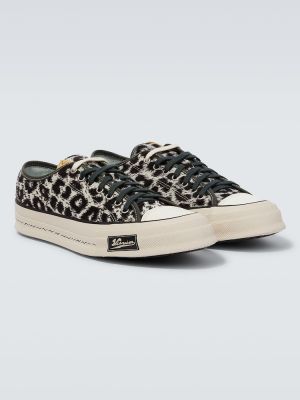 Sneakerși cu imagine cu model leopard Visvim