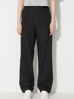 Cargo kalhoty s vysokým pasem Adidas Originals černé