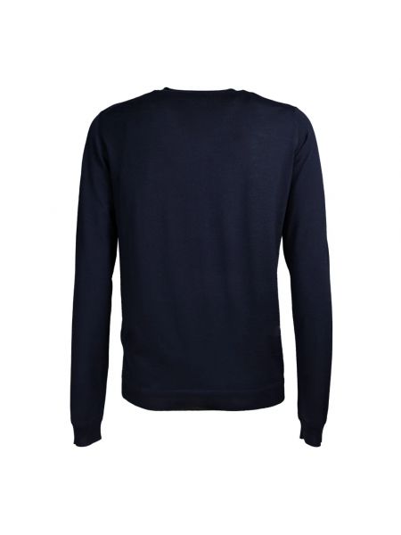 Jersey de lana merino con escote v de tela jersey Goes Botanical azul