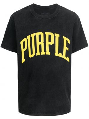 Pamučna majica s printom Purple Brand